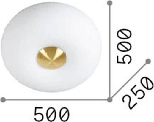 Plafoniera-Moderna-Arizona-Vetro-Bianco-5-Luci-Gx53-9W-3000K-Luce-Calda