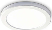 Plafoniera-Moderna-Aura-Materie-Plastiche-Bianco-Led-20W-3000K-D22Cm