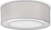 Plafoniera-Moderna-Bergamo-In-Metallo-Cromo-E-Grigio-3-Luci-Diffusore-In-Tessuto