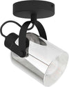 Plafoniera-Moderna-Berregas-1-Luce-Acciaio-Nero-E-Cromo