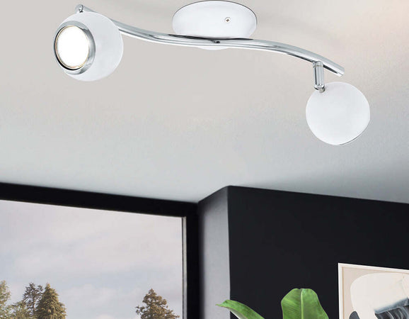 Plafoniera-Moderna-Bimeda-2-Luci-Acciaio-Bianco-E-Cromo