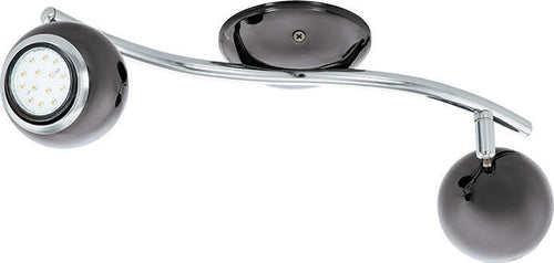 Plafoniera-Moderna-Bimeda-2-Luci-Acciaio-Grigio-E-Cromo
