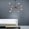Plafoniera-Moderna-Bloom-Cromo-Nero-Rame-8-Luci-E27