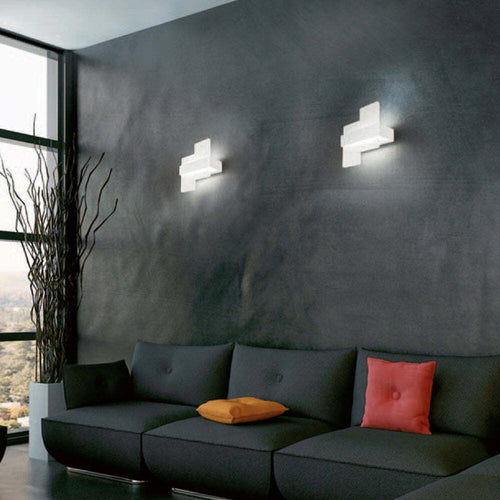 Plafoniera-Moderna-Bunny-Metallo-Bianco-Led-12W