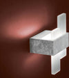 Plafoniera-Moderna-Bunny-Metallo-Foglia-Argento-Led-12W