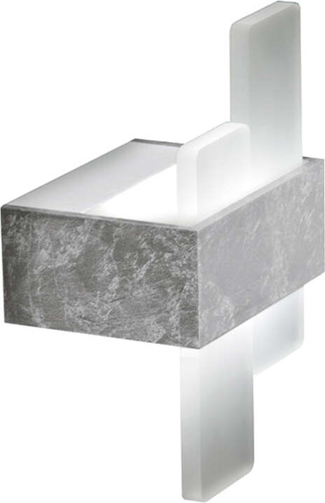Plafoniera-Moderna-Bunny-Metallo-Foglia-Argento-Led-20W