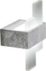 Plafoniera-Moderna-Bunny-Metallo-Foglia-Argento-Led-20W