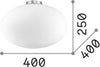 Plafoniera-Moderna-Candy-Vetro-Bianco-1-Luce-E27