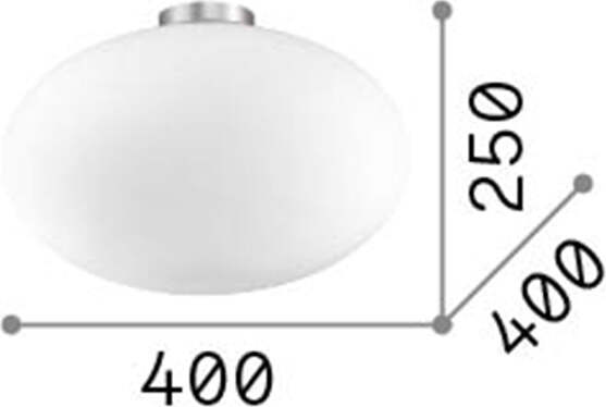 Plafoniera-Moderna-Candy-Vetro-Bianco-1-Luce-E27