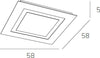 Plafoniera-Moderna-Carpet-Metallo-Grigio-4-Luci-2G11-58Cm