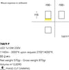Plafoniera-moderna-Cattaneo-illuminazione-CUBICK-768-9P-13W-LED-lampada-soffitto-dimmerabile-metallo-cubo-1140LM-3000°K-IP20
