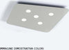 Plafoniera-moderna-Cattaneo-illuminazione-FUORISQUADRA-764-25PA-9W-LED-lampada-soffitto-dimmerabile-metallo-760LM-3000°K-IP20