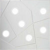 Plafoniera-moderna-Cattaneo-STREET-873-60PA-LED-9W-GX53-6-luci-lampada-parete-soffitto-metallo-quadrata-interno