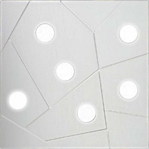 Plafoniera-moderna-Cattaneo-STREET-873-60PA-LED-9W-GX53-6-luci-lampada-parete-soffitto-metallo-quadrata-interno