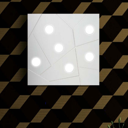Plafoniera-moderna-Cattaneo-STREET-873-60PA-LED-9W-GX53-6-luci-lampada-parete-soffitto-metallo-quadrata-interno