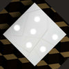 Plafoniera-moderna-Cattaneo-STREET-873-60PA-LED-9W-GX53-6-luci-lampada-parete-soffitto-metallo-quadrata-interno