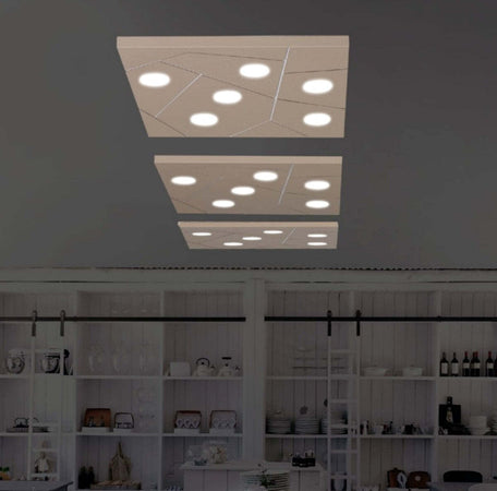 Plafoniera-moderna-Cattaneo-STREET-873-60PA-LED-9W-GX53-6-luci-lampada-parete-soffitto-metallo-quadrata-interno