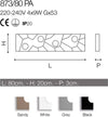 Plafoniera-moderna-Cattaneo-STREET-SYSTEM-873-80PA-LED-9W-GX53-4-luci-lampada-parete-soffitto-metallo-rettangolare-interno