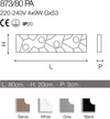 Plafoniera-moderna-Cattaneo-STREET-SYSTEM-873-80PA-LED-9W-GX53-4-luci-lampada-parete-soffitto-metallo-rettangolare-interno