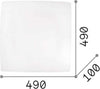 Plafoniera-Moderna-Celine-Vetro-Bianco-4-Luci-E27