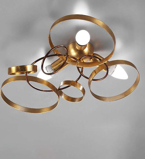 Plafoniera-moderna-CERCHI-CE601-CE602-E14-LED-metallo-lampada-soffitto