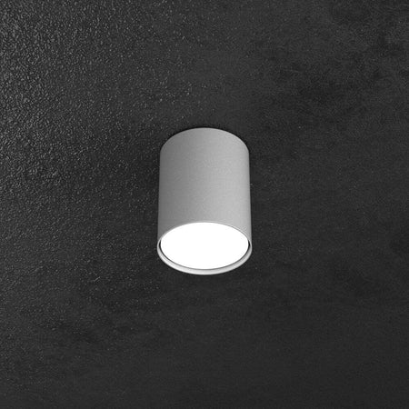 Plafoniera-Moderna-Cilindrica-Shape-Metallo-Grigio-1-Luce-Gx53-10Cm