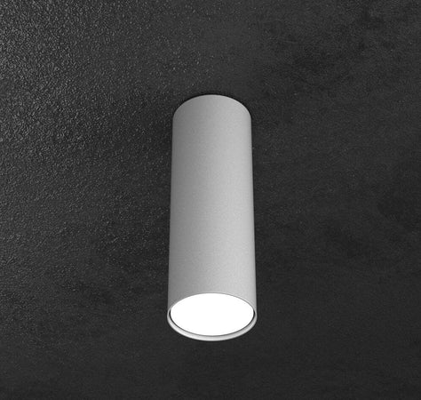 Plafoniera-Moderna-Cilindrica-Shape-Metallo-Grigio-1-Luce-Gx53-25Cm