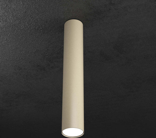 Plafoniera-Moderna-Cilindrica-Shape-Metallo-Sabbia-1-Luce-Gx53-50Cm