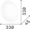 Plafoniera-Moderna-Clara-Metallo-Bianco-Led-16W-4000K-Luce-Naturale