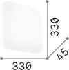 Plafoniera-Moderna-Clara-Metallo-Bianco-Led-17W-4000K-Luce-Calda