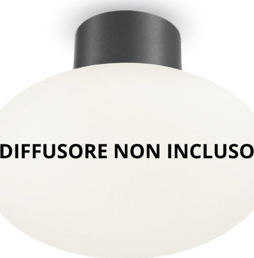 Plafoniera-Moderna-Clio-Alluminio-Antracite-1-Luce-E27