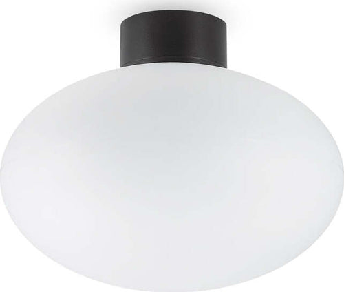 Plafoniera-Moderna-Clio-Alluminio-Nero-1-Luce-E27