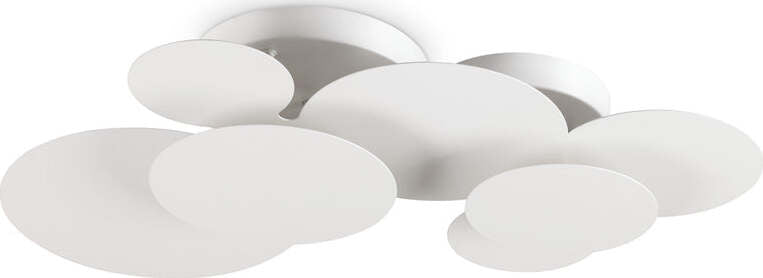 Plafoniera-Moderna-Cloud-Metallo-Bianco-Led-46W-3000K-Luce-Calda
