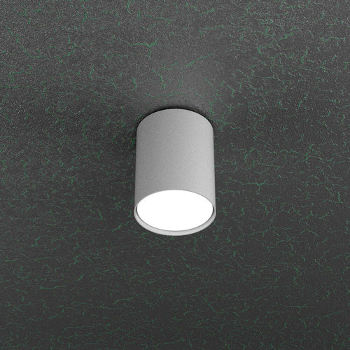 Plafoniera-Moderna-Cloud-Metallo-Grigio-1-Luce-Gx53-Cilindrica-10Cm