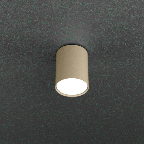 Plafoniera-Moderna-Cloud-Metallo-Sabbia-1-Luce-Gx53-Cilindrica-10Cm