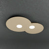 Plafoniera-Moderna-Cloud-Metallo-Sabbia-2-Luci-Gx53