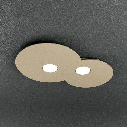 Plafoniera-Moderna-Cloud-Metallo-Sabbia-2-Luci-Gx53