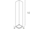 Plafoniera-Moderna-Cubica-Area-Metallo-Sabbia-Metallo-1-Luce-Gx53-50Cm