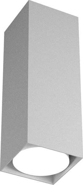 Plafoniera-Moderna-Cubica-Plate-Metallo-Grigio-1-Luce-Gx53-25Cm