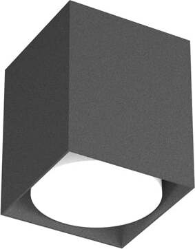 Plafoniera-Moderna-Cubica-Plate-Metallo-Grigio-Antracite-1-Luce-Gx53-10Cm
