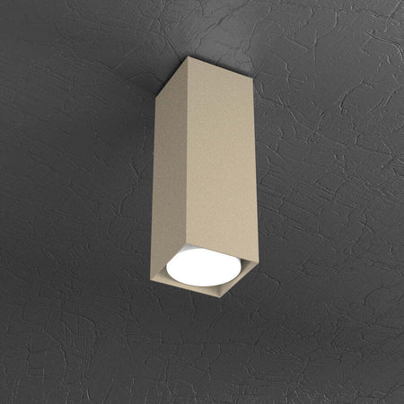 Plafoniera-Moderna-Cubica-Plate-Metallo-Sabbia-1-Luce-Gx53-25Cm
