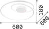 Plafoniera-Moderna-Dali-Oz-Metallo-Bianco-Led-48W-3000K-Luce-Calda