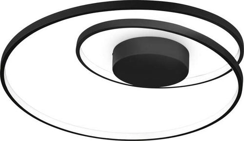 Plafoniera-Moderna-Dali-Oz-Metallo-Nero-Led-48W-3000K-Luce-Calda