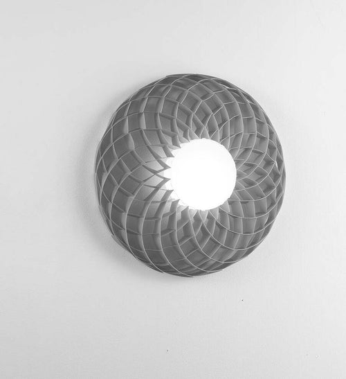 Plafoniera-Moderna-Dalia-Led-Attacco-Gx53-Polilux-Silver-D60-Made-In-Italy