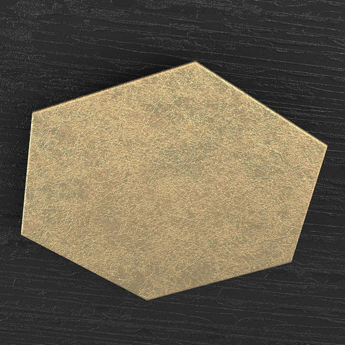 Plafoniera-Moderna-Decorativa-Hexagon-Metallo-Foglia-Oro
