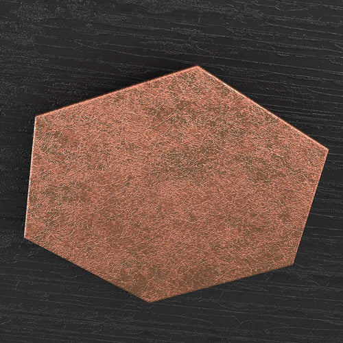 Plafoniera-Moderna-Decorativa-Hexagon-Metallo-Foglia-Rame