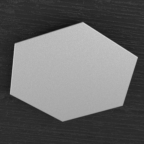 Plafoniera-Moderna-Decorativa-Hexagon-Metallo-Grigio