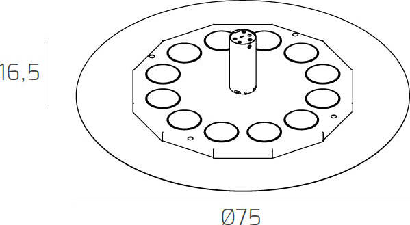 Plafoniera-Moderna-Disk-Metallo-Bianco-12-Luci-Gx53
