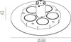 Plafoniera-Moderna-Disk-Metallo-Nero-5-Luci-Gx53
