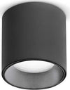 Plafoniera-Moderna-Dot-Metallo-Nero-Led-5W-3000K-Luce-Calda